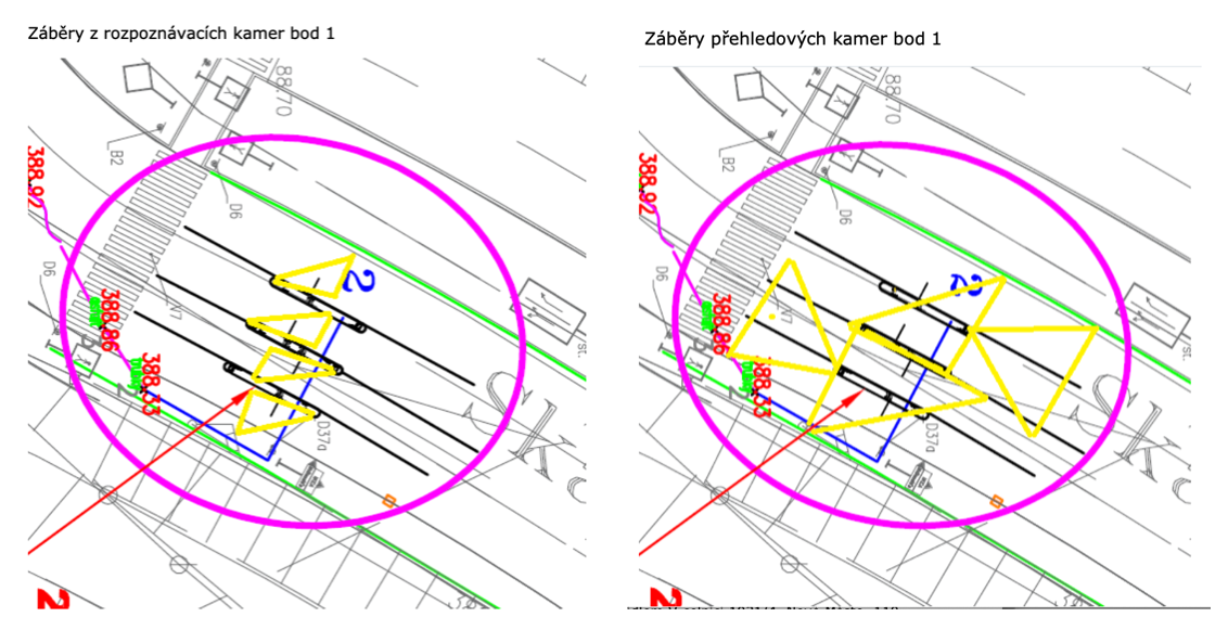 Homepark Zličín Parkoviště plánek centra - rozmístění kamer 1